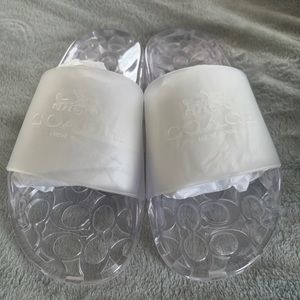 Coach Ulysses Rubber Slide - Clear